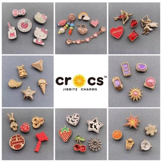 ใหม่ crocs jibbitz คุณภาพสูง หัวเข็มขัดโลหะ รูปผีเสื้อ คุณภาพสูง เครื่องประดับ DIY