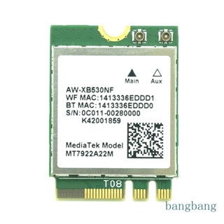 Bang การ์ดไร้สาย MT7922 Wi-Fi 6E Tri-Band 2 4G 5G 6G 2400Mbps BT5 2 Wlan