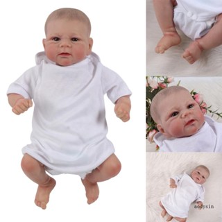 ตุ๊กตาเด็กผู้ชาย Aod Caucasian Reborns ซิลิโคน ขนาด 40 ซม. สําหรับตกแต่งวันเกิดเด็ก