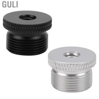 Guli Mic Stand Adapter 1/4 Inch Female to 5/8 Inch Male Screw Thread Adapter for   Microphone Stand Thread Adapter