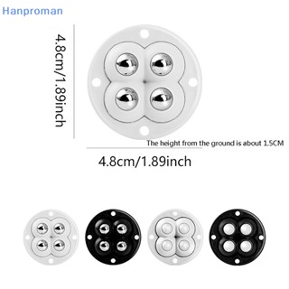 Hanproman&gt; ลูกบอลปิดเสียง มีกาวในตัว 360 องศา สําหรับเฟอร์นิเจอร์ในบ้าน 4 ชิ้น° ล้อหมุนได้ 4 ลูก เสียงเงียบ ได้มาตรฐาน