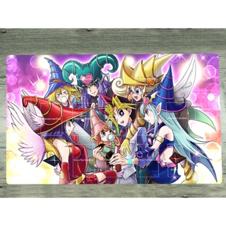 Yu-gi-oh! Playmat Magician Girls CCG TCG แผ่นรองเมาส์ พร้อมแผ่นรองเมาส์ สําหรับเล่นเกม