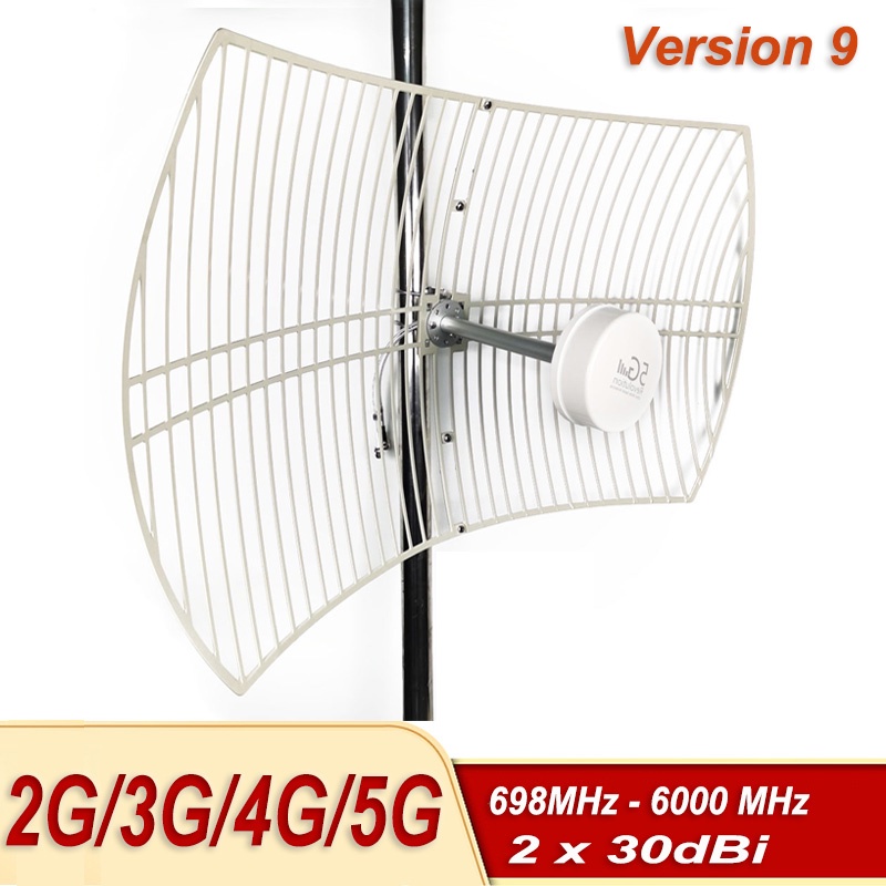 รุ่น 9 5G 4G LTE Wifi B310 เราเตอร์เสาอากาศกลางแจ้ง MIMO Parabolic ตารางเสาอากาศ /2x30dbi 698-6000mh