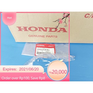 33452-KVB-901ฝาครอบไฟเลี้ยวด้านหน้าซ้ายแท้HONDA Click 110 รุ่นคาร์บู อะไหล่แท้ศูนย์HONDA()1ชิ้น