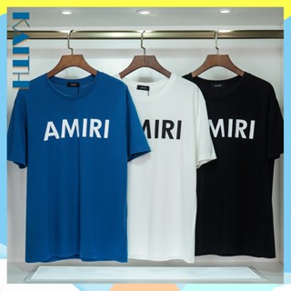 พร้อมส่ง เสื้อยืดคอกลม แขนสั้น ผ้าฝ้าย พิมพ์ลายตัวอักษร AM ทรงหลวม สไตล์ฮิปฮอป ฤดูร้อน พลัสไซซ์ โอเวอร์ไซซ์ สําหรับผู้ชาย และผู้หญิง