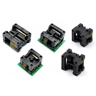 Soic8 SOP8 เป็น DIP8 อะแดปเตอร์ซ็อกเก็ตโปรแกรมเมอร์ กว้าง 150 200 มิล สีฟ้า SA602