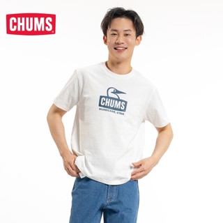 Chums Qiaqia Bird เสื้อยืดลําลอง ผ้าฝ้าย แขนสั้น พิมพ์ลายโลโก้ CH01-1834 สําหรับผู้ชาย และผู้หญิง