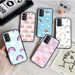 เคสโทรศัพท์มือถือแบบนิ่ม ลายการ์ตูนสายรุ้ง 208A สําหรับ Samsung S21 Plus S21S Fe S30 Ultra Note 8 9 10 Lite