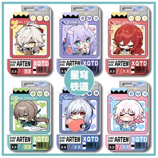 Honkai: Star Rail card sleeve Silver Wolf anime Kafka animation March 7th ACGN Qingque Transparent shell Clara Name tag Bronya lovable Student card Dan Heng protective case Jing Yuan key rings/chains