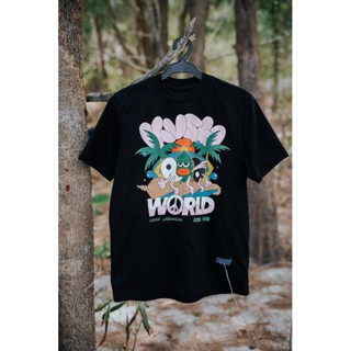 Kush World on Black Tee