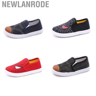 Newlanrode Children Canvas Shoes Soft Sole Breathable Strong Toughness Casual Slip On for Kids