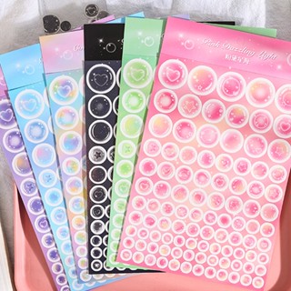 Dream Bubble Series สติกเกอร์ ลายจุด ทรงกลม ขนาดใหญ่ สําหรับตกแต่งการ์ดรูปภาพ DIY