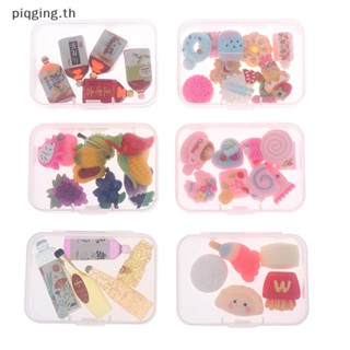 Piqging กล่องพลาสติกใส ขนาดเล็ก สําหรับตกแต่งบ้านตุ๊กตา 1/12 DIY