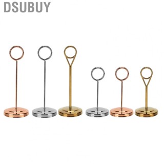 Dsubuy Stainless Steel Table Number Name Card Holder Party Picture Stand Note  BS