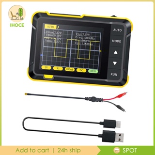 [Ihoce] ออสซิลโลสโคปดิจิทัล แบบมือถือ แบบพกพา 200KHz 400V มิเตอร์ มัลติมิเตอร์ มืออาชีพ สําหรับการเรียนการสอน ตรวจจับอิเล็กทรอนิกส์ DIY