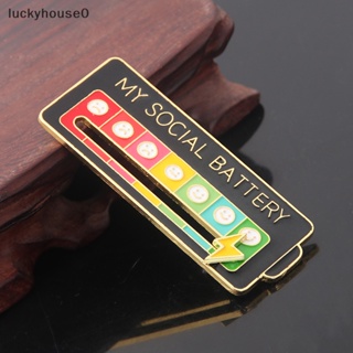 Luckyhouse0^^ เข็มกลัดโลหะ รูป My Social Sliding Enamel Pins สร้างสรรค์ เครื่องประดับ สําหรับเสื้อผ้า กระเป๋า