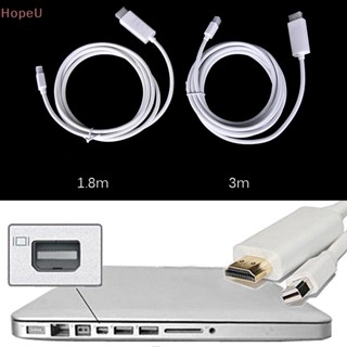 [HopeU] อะแดปเตอร์สายเคเบิ้ล Thunderbolt Mini DisplayPort DP to HDMI สําหรับ Mac Macbook