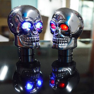 Metal Skull Eye Band LED Light Super Personality Car Modification Gear Head Automatic Gear Manual Gear Gear Head car interior accessories Car decoration