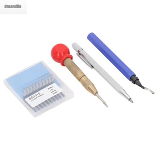 【DREAMLIFE】Marking Pen Scribing Pen With Hole Deburring Blades Deburring Tool Kit