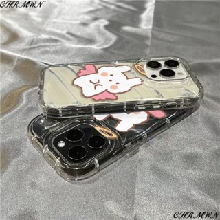 เคสโทรศัพท์มือถือแบบนิ่ม ใส ลายกระต่ายน่ารัก สําหรับ Iphone 1312 14promax 7 8xrplus 11 SO1O