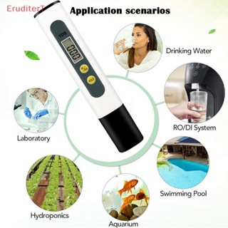 [EruditerT] 0.01 Tds Ec PH Meter สําหรับปากกาทดสอบค่า PH ดิจิทัล คุณภาพน้ํา พร้อมช่วง 0-14 PH [ใหม่]