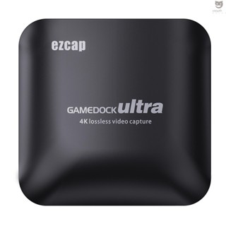 Ctoy Ezcap326C 4K การ์ดจับภาพวิดีโอเกม HDR ไมโครโฟน In 1080P 60fps 120FPS กล่องบันทึก USB 3.1 Type C สตรีมมิ่ง ถ่ายทอดสด