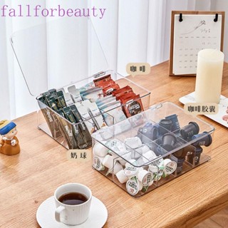 Fallforbeauty กล่องพลาสติกใส กันฝุ่น พร้อมฝาปิด สําหรับเก็บถุงชา