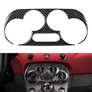 ⚡SUPERSL-TH⚡Enhance Your For Fiat 500 2012 15 with Carbon Fiber Manual Climate Console Trim⚡NEW 7