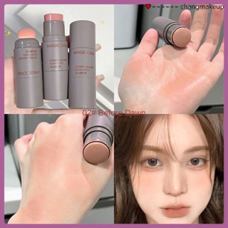 Magic Casa 3 Colors Blush Cream ฟองน้ำสองหัว Monochrome Blush Cream สีติดทนนาน Natural Expansion Color Shrinkage Color Rouge Blush cod