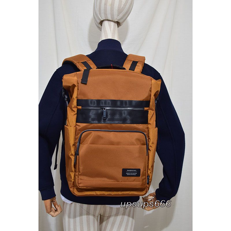 Samsonite samsonite PLANTPACK 8 QE7 กระเป๋าเป้สะพายหลัง ใส่คอมพิวเตอร์ได้ พับได้ ป้องกันแบคทีเรีย กั