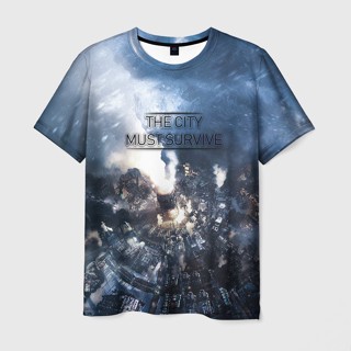 เสื้อยืด พิมพ์ลาย Frostpunk 3 มิติ สําหรับผู้ชาย