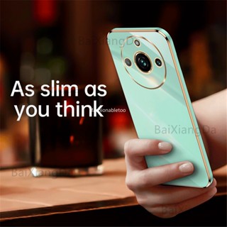 For Realme 11 pro plus 11 11pro Plus Realme 11 pro Realme 11 2023 Square Plated Phone Case Fashion Couple Soft Silicone Camera Lens Shockproof Back Cover