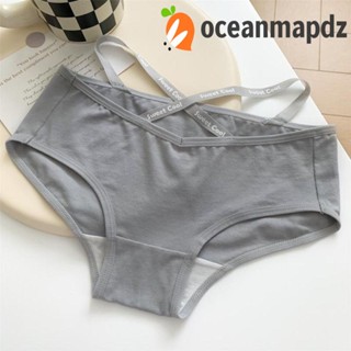 OCEANMAPDZ กางเกงชั้นใน ผ้าฝ้าย แบบบาง น่ารัก เรียบง่าย สําหรับผู้หญิง