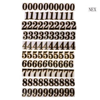 สติกเกอร์ป้ายตัวเลข NEX สําหรับติดประตูโรงแรม สํานักงาน