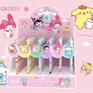 6 ชิ้น / แพ็ค น่ารัก ปากกา Sanrio Kawaii ตุ๊กตาเจล ปากกา จี้ เป็นกลาง สําหรับเด็ก อุปกรณ์สํานักงาน โรงเรียน เครื่องเขียน Mymelody Kuromi Cinnamoroll Little Twin Stars ของขวัญวันเกิด