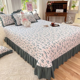 🧁ผ้าคลุมเตียง bedspread ผ้าปูเตียง สไตล์สด เตียงผ้าห่มครอบคลุมผ้าฝ้าย สากลสำหรับทุกฤดูกาล มีให้เลือก 8สไตล์ ตกแต่งห้อง