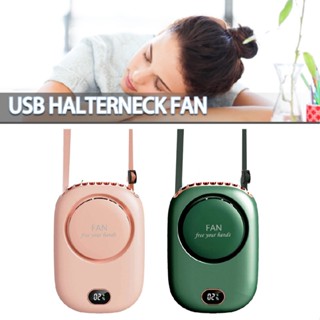 Portable Mini Hanging Neck Fan USB Rechargeable Hands-Free Personal Air Cooler