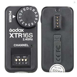 (adspth)Godox Xtr-16s 2.4G ตัวรับสัญญาณแฟลช รีโมตคอนโทรล ระบบไร้สาย X-system สําหรับ VING V860 V850