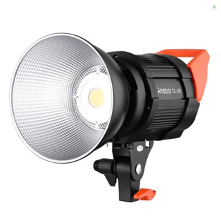 (laptth)Andoer Dl-80 ไฟวิดีโอโฟกัส 80W 5600K หรี่แสงได้ COB LED CRI 95+ Bowens Mount พร้อมรีโมตคอนโทรล สําหรับบันทึกวิดีโอ สตูดิโอ ไฟกลางแจ้ง งานแต่งงาน