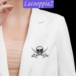 [Lacooppia2] เข็มกลัด รูปหัวกะโหลก เครื่องประดับ เหมาะกับวัยรุ่น สําหรับผู้ชาย และผู้หญิง