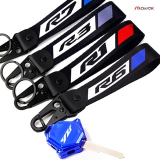 เคสกุญแจรถจักรยานยนต์ CNC พร้อมพวงกุญแจ สําหรับ YAMAHA YZF R6 R3 R1 R7 YZFR6 YZFR3 YZFR1 YZFR7 YZF-R