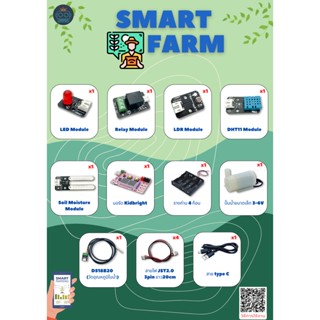 ชุดการเรียนรู้ Smart Farm ด้วยบอร์ด Kidbright