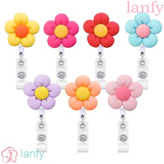 LANFY คลิปหนีบนามบัตรน่ารัก คุณภาพสูง ยืดหดได้ สําหรับนักเรียน