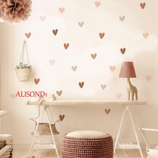 ALISOND1 สติกเกอร์ติดผนัง ลายหัวใจ สร้างสรรค์ สําหรับตกแต่งบ้าน ห้องนั่งเล่น ห้องเด็ก