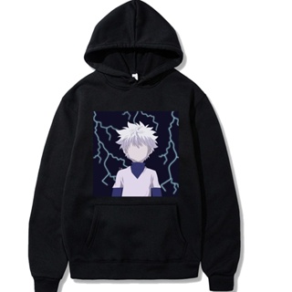 เสื้อกันหนาว มีฮู้ด ลายการ์ตูนอนิเมะ Hunter X Killua Leorio Kurapika Gon Hisoka สไตล์ฮิปฮอป สําหรับผู้ชาย 2022