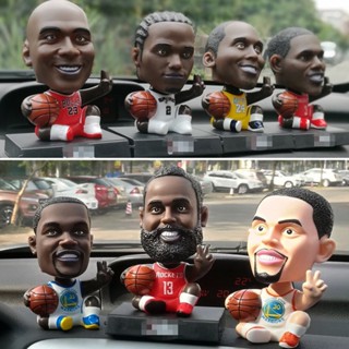 Bobblehead อุปกรณ์เสริมรถยนต์ โมเดลฟุตบอล บาสเก็ตบอล ดาว สําหรับตกแต่งรถยนต์