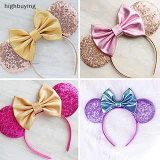 [highbuying] ที่คาดผมหูหนู ประดับเลื่อม พร้อมโบว์ เครื่องประดับ สําหรับผู้ใหญ่ ผู้หญิง สําหรับงานเลี้ยงวันเกิด คอสเพลย์ เครื่องแต่งกาย ใหม่ พร้อมส่ง