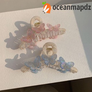 OCEANMAPDZ กิ๊บติดผมอะคริลิค รูปผีเสื้อน่ารัก ขนาดใหญ่ สําหรับผู้หญิง