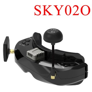 Skyzone SKY02O SKY 02O FPV แว่นตา 600x400 OLED 5.8G SteadyView Diversity RX HeadTracker DVR HDMI AVIN / Ot สําหรับโดรนแข่งขัน RC