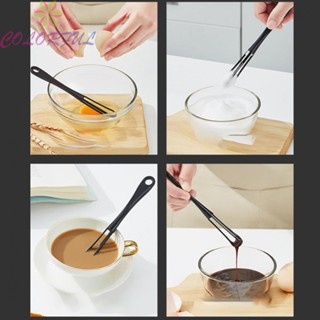 【COLORFUL】Egg Beater Black Handle Hanging Hole Design Kitchen PP Baking Cream Tool